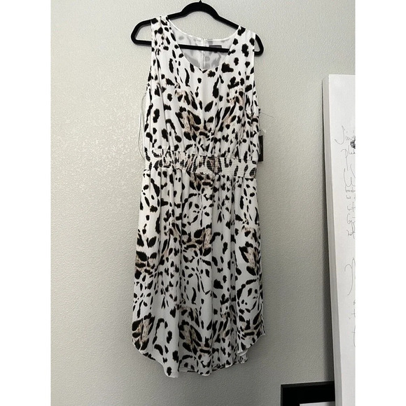 NWT Vince Camuto Leopard Dress Size 1X - Picture 1 of 7